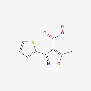 molecular formula C9H7NO3S B3022559 5-Methyl-3-(2-thienyl)isoxazole-4-carboxylic acid CAS No. 83817-53-2