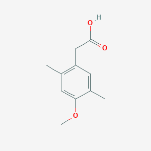 molecular formula C11H14O3 B3022583 (4-Methoxy-2,5-dimethylphenyl)acetic acid CAS No. 104216-78-6
