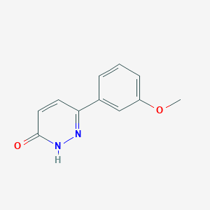 molecular formula C11H10N2O2 B3022587 6-(3-methoxyphenyl)pyridazin-3(2H)-one CAS No. 76970-15-5