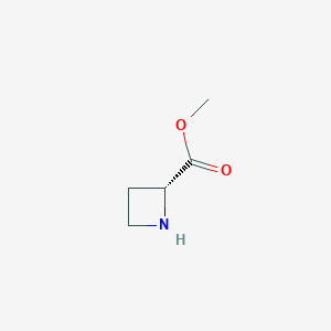 molecular formula C5H9NO2 B3022600 Methyl (R)-2-Azetidinecarboxylate CAS No. 43041-13-0