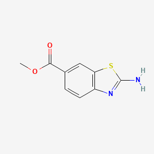 molecular formula C9H8N2O2S B3022624 Methyl 2-amino-1,3-benzothiazole-6-carboxylate CAS No. 66947-92-0