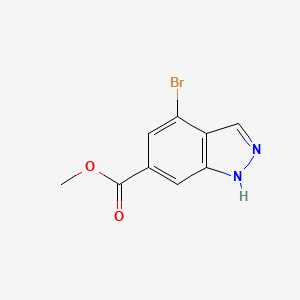 molecular formula C9H7BrN2O2 B3022630 methyl 4-bromo-1H-indazole-6-carboxylate CAS No. 885518-47-8