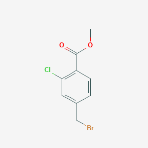 molecular formula C9H8BrClO2 B3022638 Methyl 4-(bromomethyl)-2-chlorobenzoate CAS No. 143572-60-5
