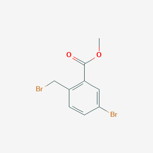 molecular formula C9H8Br2O2 B3022647 Methyl 5-bromo-2-(bromomethyl)benzoate CAS No. 79670-17-0