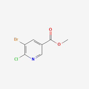 molecular formula C7H5BrClNO2 B3022648 5-溴-6-氯烟酸甲酯 CAS No. 78686-77-8