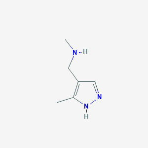 N-Methyl-N-[(3-methyl-1H-pyrazol-4-yl)methyl]amine