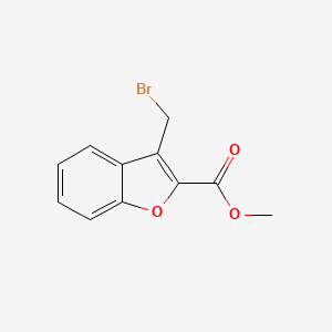 molecular formula C11H9BrO3 B3022660 methyl 3-(bromomethyl)-1-benzofuran-2-carboxylate CAS No. 58763-73-8