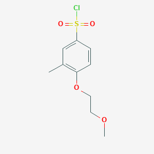 4-(2-Methoxyethoxy)-3-methylbenzene-1-sulfonyl chloride