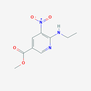 molecular formula C9H11N3O4 B3022672 Methyl 6-(ethylamino)-5-nitronicotinate CAS No. 954228-35-4