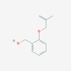 molecular formula C11H14O2 B3022685 {2-[(2-Methyl-2-propen-1-YL)oxy]phenyl}methanol CAS No. 120368-15-2