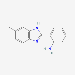 molecular formula C14H13N3 B3022690 2-(6-Methyl-1h-benzimidazol-2-yl)aniline CAS No. 10173-53-2