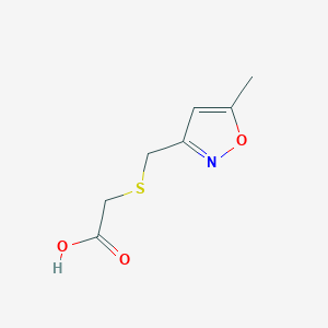 molecular formula C7H9NO3S B3022693 2-(((5-Methylisoxazol-3-yl)methyl)thio)acetic acid CAS No. 1018168-09-6