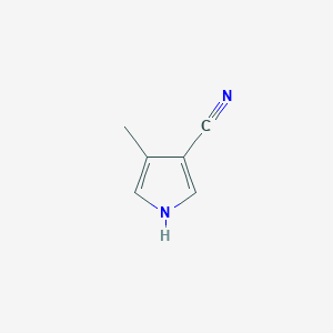 molecular formula C6H6N2 B3022709 4-methyl-1H-pyrrole-3-carbonitrile CAS No. 40167-38-2