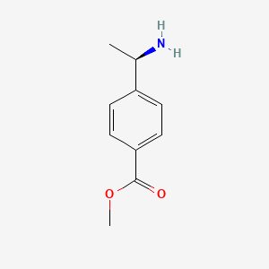 molecular formula C10H13NO2 B3022715 (R)-Methyl 4-(1-aminoethyl)benzoate CAS No. 912342-10-0