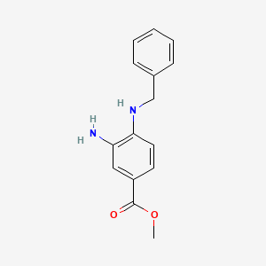 molecular formula C15H16N2O2 B3022719 Methyl 3-amino-4-(benzylamino)benzoate CAS No. 68502-22-7