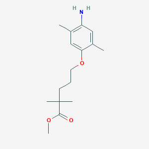 Methyl 5-(4-amino-2,5-dimethylphenoxy)-2,2-dimethylpentanoate