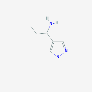 1-(1-methyl-1H-pyrazol-4-yl)propan-1-amine