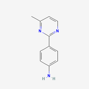 molecular formula C11H11N3 B3022728 4-(4-Methylpyrimidin-2-yl)aniline CAS No. 474397-16-5