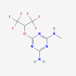 N-Methyl-6-[2,2,2-trifluoro-1-(trifluoromethyl)ethoxy]-1,3,5-triazine-2,4-diamine
