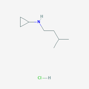 molecular formula C8H18ClN B3022738 N-(3-methylbutyl)cyclopropanamine hydrochloride CAS No. 1093403-65-6