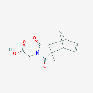 molecular formula C12H13NO4 B3022758 2-(3A-methyl-1,3-dioxo-3a,4,7,7a-tetrahydro-1H-4,7-methanoisoindol-2(3H)-yl)acetic acid CAS No. 1005134-08-6