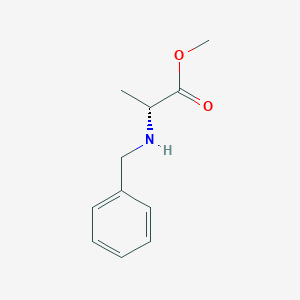 molecular formula C11H15NO2 B3022765 (R)-methyl 2-(benzylamino)propanoate CAS No. 120571-58-6