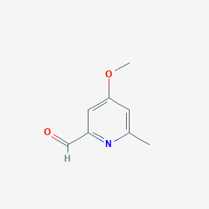 molecular formula C8H9NO2 B3022791 4-Methoxy-6-methylpyridine-2-carbaldehyde CAS No. 75358-79-1