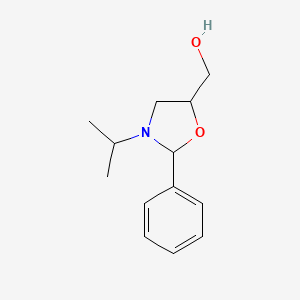 molecular formula C13H19NO2 B3022806 2-Phenyl-3-isopropyl-5-hydroxymethyloxazolidine CAS No. 54126-58-8