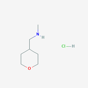 molecular formula C7H16ClNO B3022824 N-Methyl-1-(tetrahydro-2H-pyran-4-YL)methanamine hydrochloride CAS No. 554420-73-4