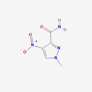 molecular formula C5H6N4O3 B3022825 1-methyl-4-nitro-1H-pyrazole-3-carboxamide CAS No. 3920-39-6