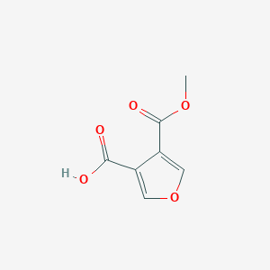 molecular formula C7H5O5- B3022826 4-(Methoxycarbonyl)furan-3-carboxylic acid CAS No. 4282-26-2