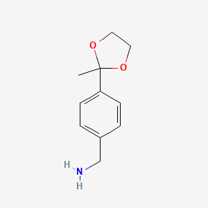 Benzenemethanamine, 4-(2-methyl-1,3-dioxolan-2-yl)-