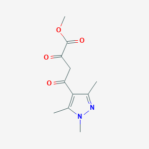 methyl 2,4-dioxo-4-(1,3,5-trimethyl-1H-pyrazol-4-yl)butanoate