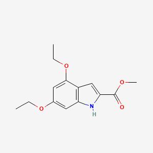 molecular formula C14H17NO4 B3022860 methyl 4,6-diethoxy-1H-indole-2-carboxylate CAS No. 887360-82-9