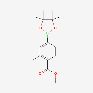 molecular formula C15H21BO4 B3022863 Methyl 2-methyl-4-(4,4,5,5-tetramethyl-1,3,2-dioxaborolan-2-YL)benzoate CAS No. 525362-07-6