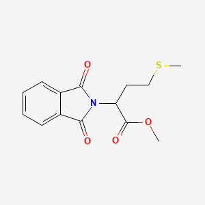 molecular formula C14H15NO4S B3022864 Methyl 2-(1,3-dioxoisoindolin-2-yl)-4-(methylthio)butanoate CAS No. 55985-04-1