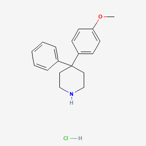 molecular formula C18H22ClNO B3022869 4-(4-Methoxyphenyl)-4-phenylpiperidine hydrochloride CAS No. 1170596-97-0