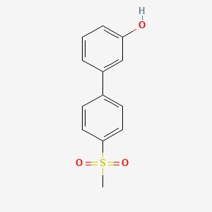 molecular formula C13H12O3S B3022873 3-(4-methylsulfonylphenyl)phenol CAS No. 893737-42-3