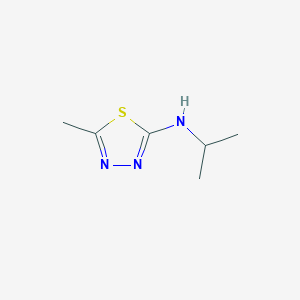 molecular formula C6H11N3S B3022886 5-methyl-N-(propan-2-yl)-1,3,4-thiadiazol-2-amine CAS No. 62347-23-3