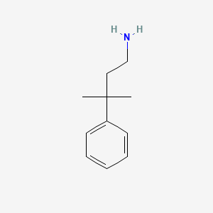molecular formula C11H17N B3022889 3-Methyl-3-phenylbutan-1-amine CAS No. 17684-34-3