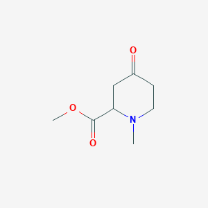 molecular formula C8H13NO3 B3022893 Methyl 1-methyl-4-oxopiperidine-2-carboxylate CAS No. 86251-51-6