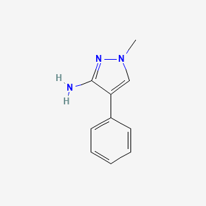 molecular formula C10H11N3 B3022896 1-methyl-4-phenyl-1H-pyrazol-3-amine CAS No. 30823-51-9