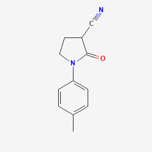 molecular formula C12H12N2O B3022914 2-Oxo-1-(p-tolyl)pyrrolidine-3-carbonitrile CAS No. 930298-97-8