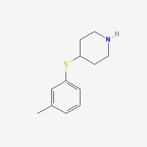molecular formula C12H17NS B3022929 4-[(3-Methylphenyl)thio]piperidine CAS No. 882863-88-9