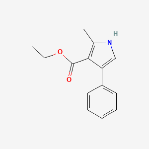 molecular formula C14H15NO2 B3022940 Ethyl 2-methyl-4-phenyl-1h-pyrrole-3-carboxylate CAS No. 3274-63-3