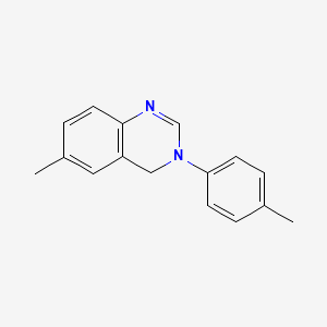molecular formula C16H16N2 B3022950 6-Methyl-3-(4-methylphenyl)-3,4-dihydroquinazoline CAS No. 840-59-5