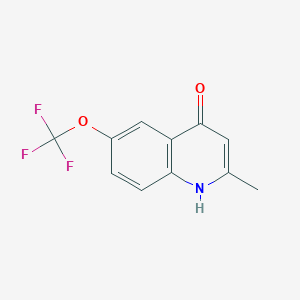molecular formula C11H8F3NO2 B3022983 2-Methyl-6-(trifluoromethoxy)quinolin-4-ol CAS No. 927800-79-1