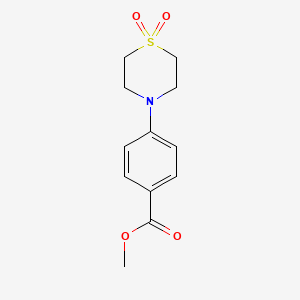 molecular formula C12H15NO4S B3022988 Methyl 4-(1,1-Dioxothiomorpholino)benzoate CAS No. 451485-76-0