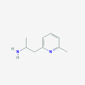 molecular formula C9H14N2 B3023005 1-(6-Methylpyridin-2-yl)propan-2-amine CAS No. 71271-62-0