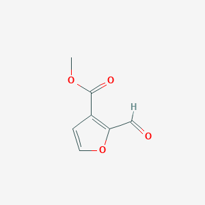 molecular formula C7H6O4 B3023010 Methyl 2-formylfuran-3-carboxylate CAS No. 19076-60-9